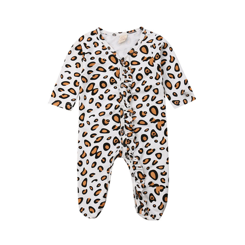 0-9Months Cute Newborn Baby Girl Boy Leopard print