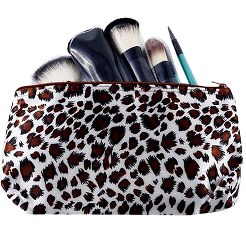 Leopard Travel Cosmetic bags girls Women