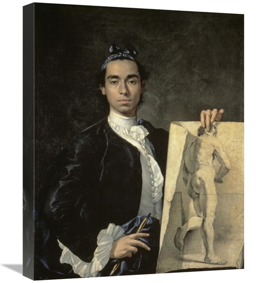 Global Gallery GCS-278544-22-142 22 in. Portrait of the Artist Holding