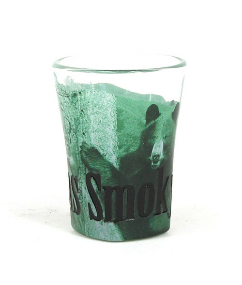 Americaware SGSMT01 Smoky Mountains Duo Tone Etched Shot Glass