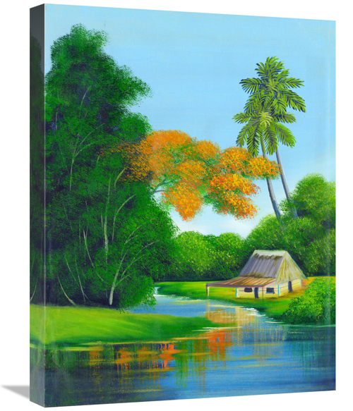 Global Gallery GCS-477312-1824-142 18 x 24 in. Duck Pond Art Print - F