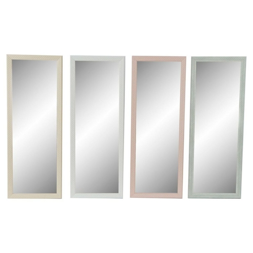 Wall mirror DKD Home Decor Crystal polystyrene Plastic White Green