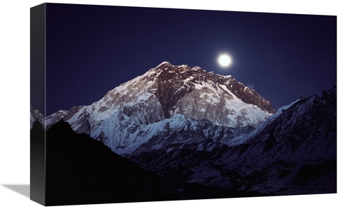 Global Gallery GCS-453419-1218-142 12 x 18 in. Moon Over Nuptse From L