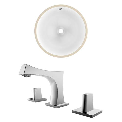 American Imaginations AI-22828 15.25 in. Round Undermount Sink Set&#44