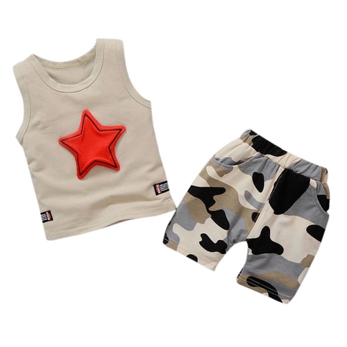 Toddler Kids Baby Boys Outfits Sleeveless