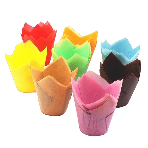 Urijk 50pcs/set Cake Decorating Tool Cupcake Paper