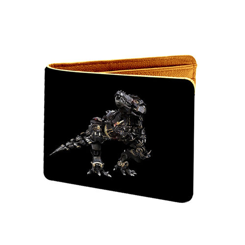 Robotic Real Dinosaur Design Black Canvas,