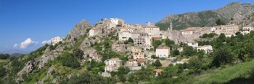 Panoramic Images PPI141610L Buildings in a town  Speloncato  Balagne  