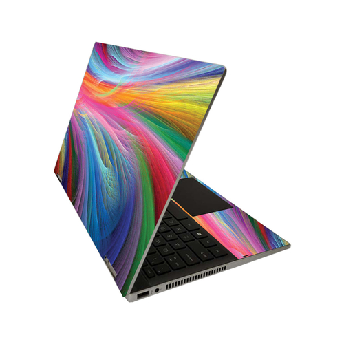 MightySkins HPPX3601420-Rainbow Waves Skin for HP Pavilion x360 14 in.