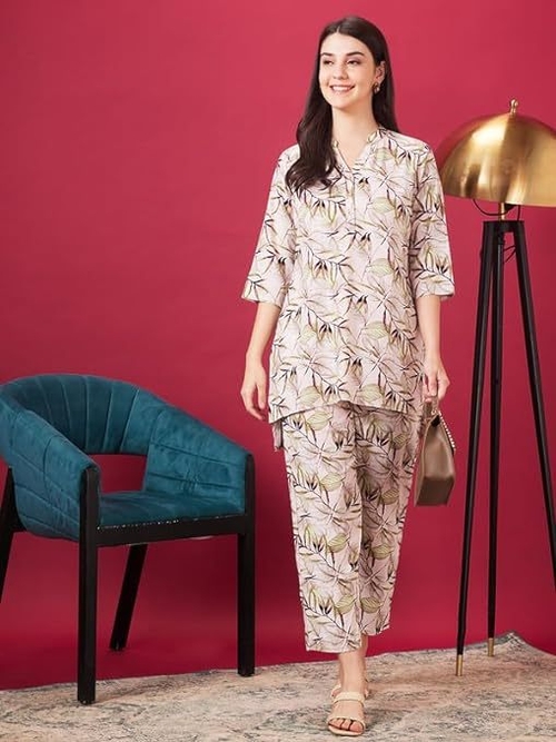 night suits in various  sizes and designs  BEIGE M