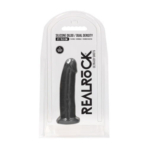 RealRock Ultra Realistic Dual Density Silicone 6 in. Bendable Dildo