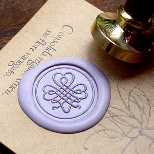 Filigree Heart Metal Stamp / Wedding Wax Seal Stamp