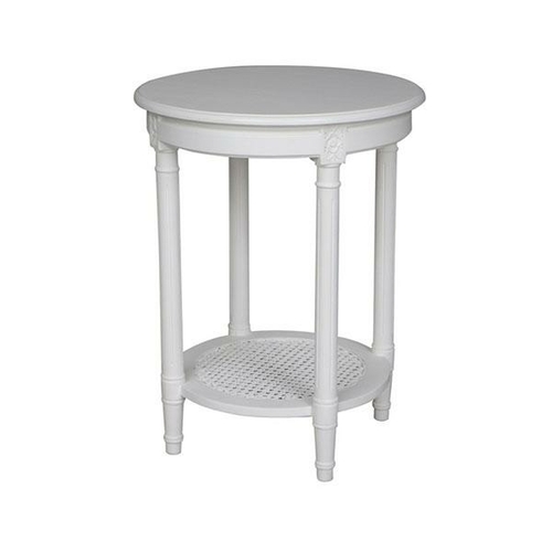 Polo Occasional Round Table White