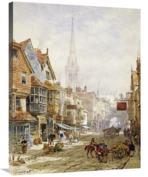 Global Gallery GCS-268448-36-142 36 in. The High Street, Salisbury