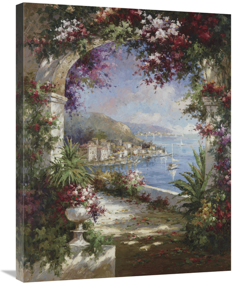 Global Gallery GCS-121149-2432-142 24 x 32 in. Floral Vista Art Print 