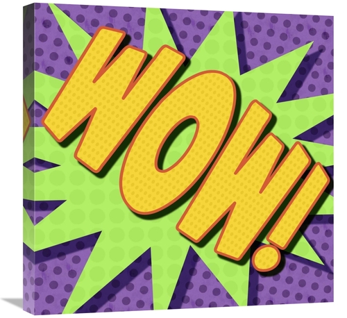 Global Gallery GCS-388381-2424-142 24 x 24 in. Word Power - Wow Art Pr