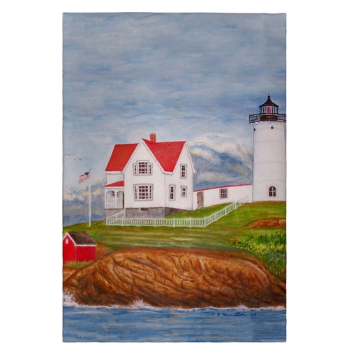 Betsy Drake GT725 20 x 20 in. Nubble Lighthouse Guest Towel