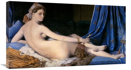 36 in. The Grand Odalisque Art Print - Jean Auguste Dominique Ingres