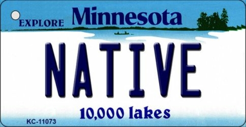 Smart Blonde KC-11073 1.5 x 3 in. Native Minnesota State License Plate