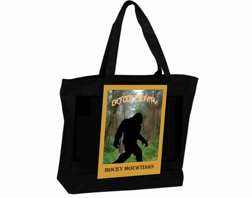 Tote Bag XL Travel Poster Bigfoot Country Rocky Mountains