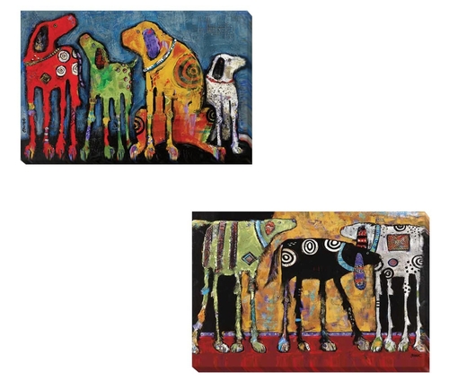 Artistic Home Gallery 12184634EG Best Friends & Looking for Trouble by