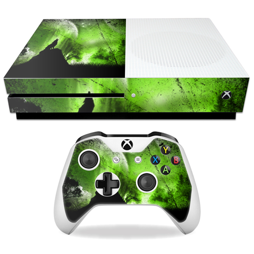 Mightyskins MIXBONES-Howling Wolf Skin Decal Wrap for Microsoft Xbox O