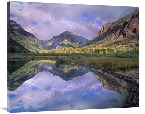 Global Gallery GCS-397069-36-142 36 in. Handies Peak Reflected in Beav