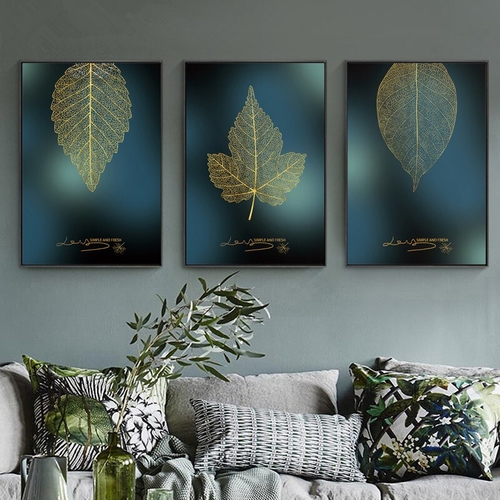 Leaves Canvas Painting Nordic Modern