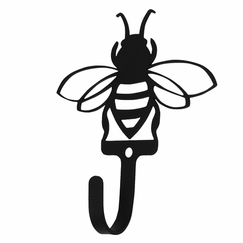 Wrought Iron Bumblebee Wall Hook Small