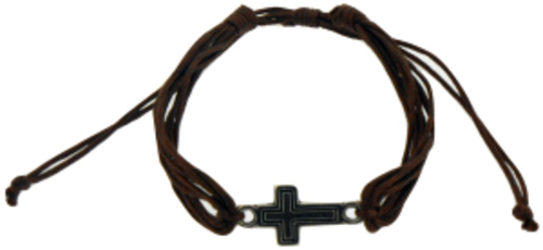Solid Rock Jewelry 144994 Bracelet Dark Brown Cotton Adjustable Friend