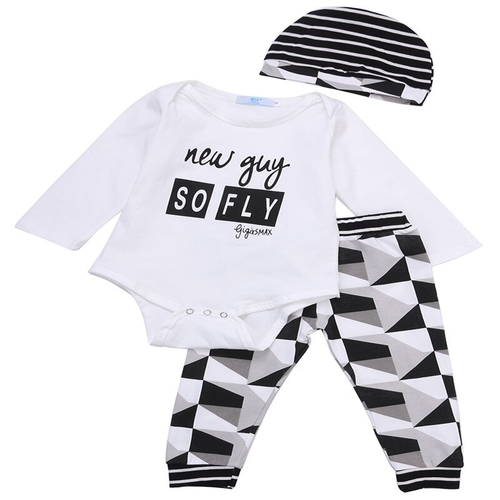 3 Pcs Newborn Baby Boys Girls Spring/Autumn