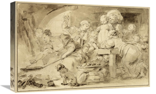 Global Gallery GCS-454807-1624-142 16 x 24 in. Making Fritters - Les B