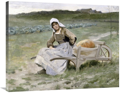 Global Gallery GCS-282655-36-142 36 in. Brittany Farm Girl Art Print -