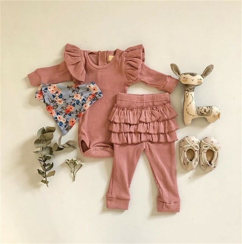 Hirigin 3Pcs Toddler Newborn Kids Baby Girl