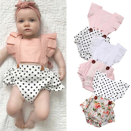 3-24M Newborn Infant Baby Girl Summer Patchwork