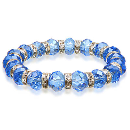 Alexander Kalifano BLUE-BGG-22 Gorgeous Glass Bracelets - Sapphire