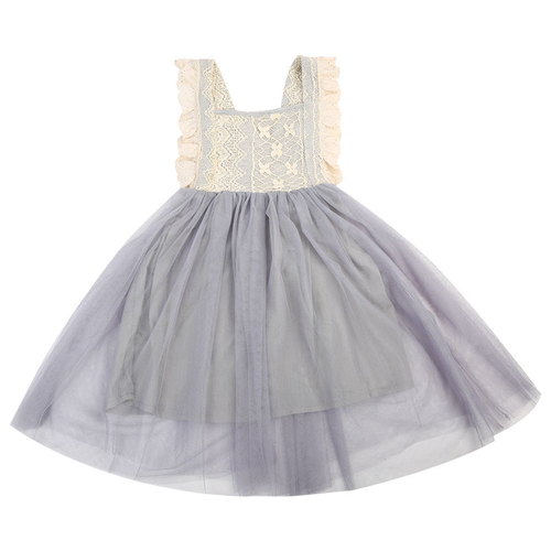 Flower Girl Princess Sequins Backless Dress