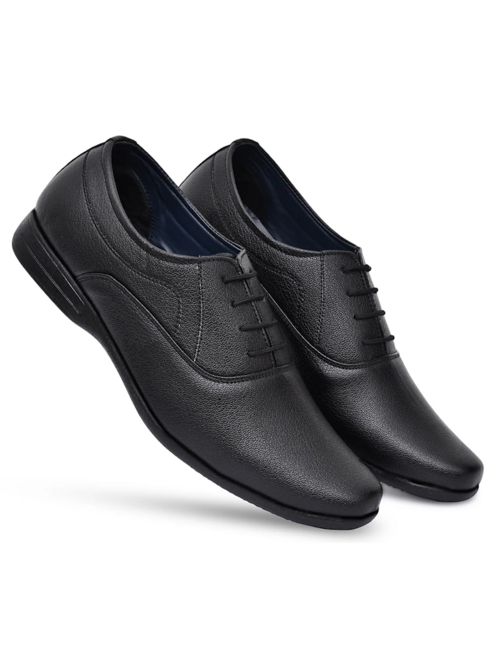 Mens Black Lace-Up Oxford(Size9)(Colorblack)
