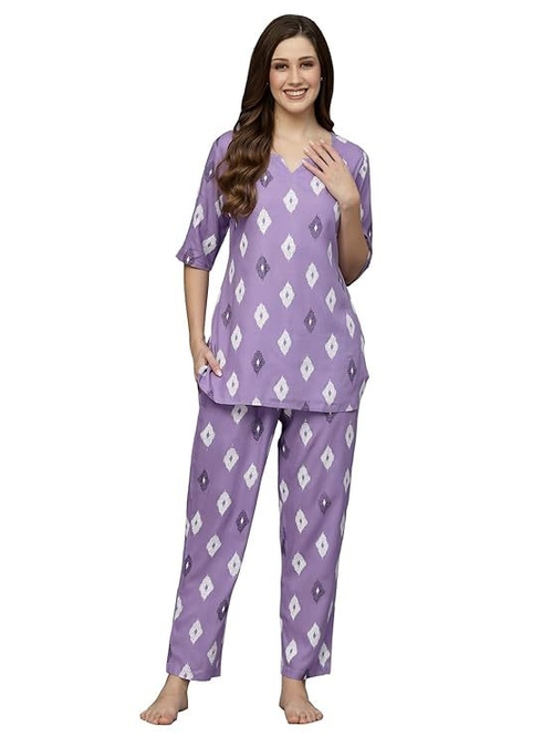 night suits in various  sizes and designs  PURPLE L