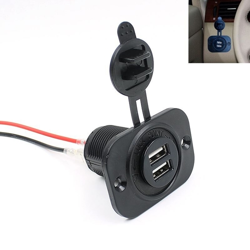 12V Boat Car Cigarette Lighter Socket 2.1A Dual