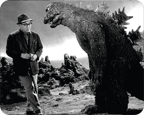 Godzilla behind the scenes Fun Art Mouse Pad