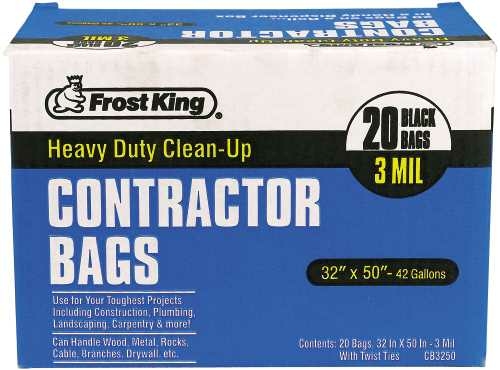 Thermwell 299927 Contractor Bags 32 In. X 50 In. Bl