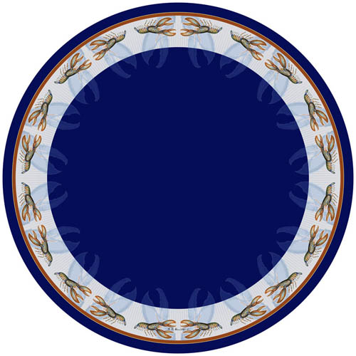 Betsy Drake TR081 58 in. Lobster Round Table Cloth