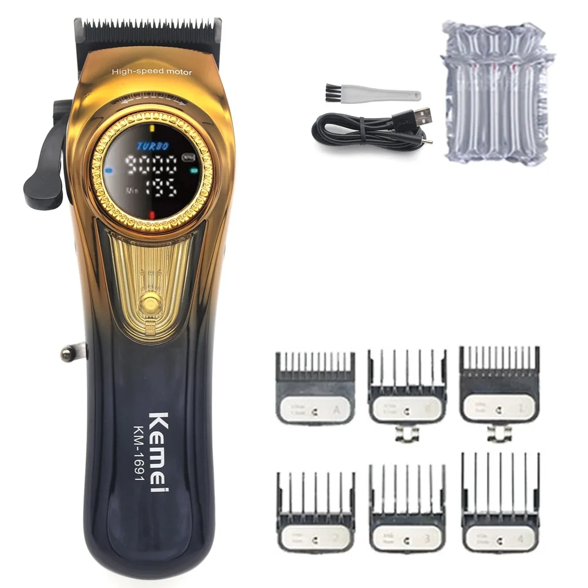 Kemei 1691 1677 T228 Professional Barber Cutting Machines Kit Rotation - Picture 12 of 15
