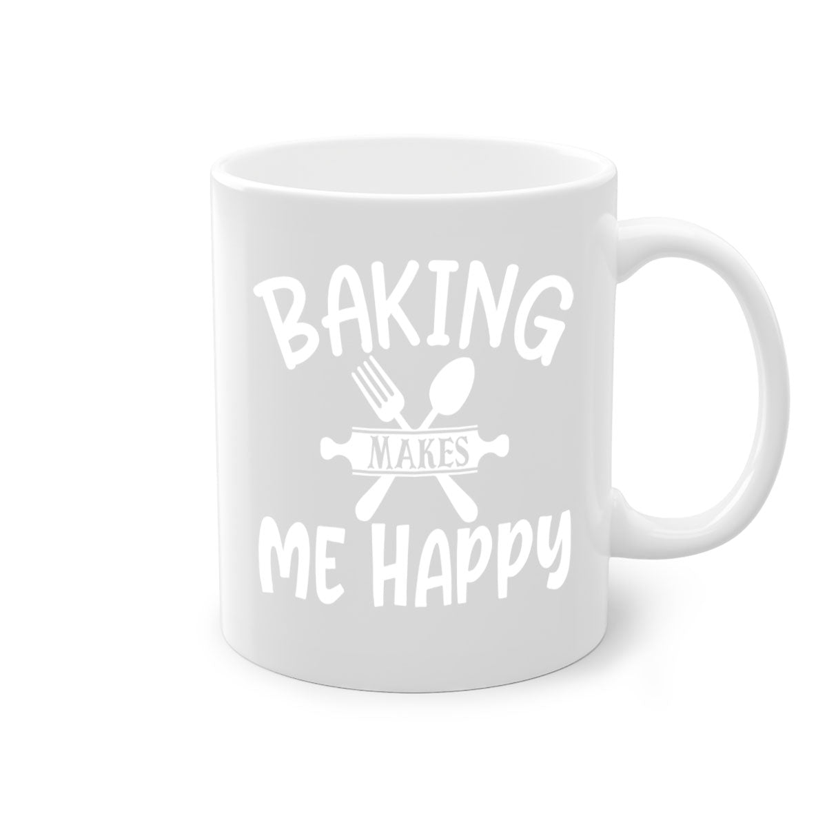 Baking Makes Me Happy Coffee Cup
