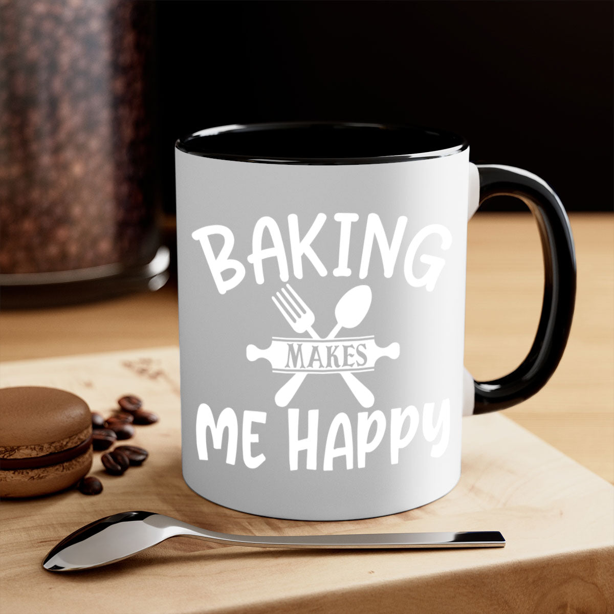 Baking Makes Me Happy Coffee Cup