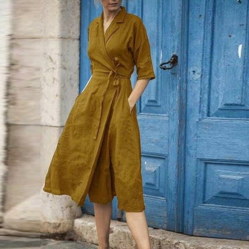 Linen party dress hotsell