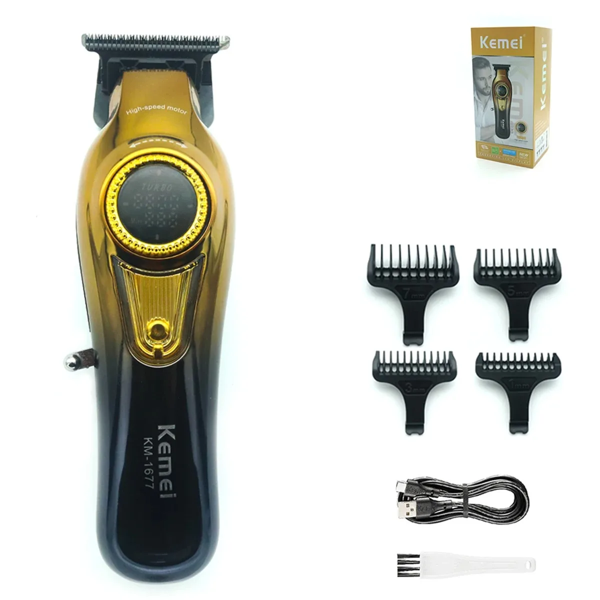 Kemei 1691 1677 T228 Professional Barber Cutting Machines Kit Rotation - Picture 10 of 15