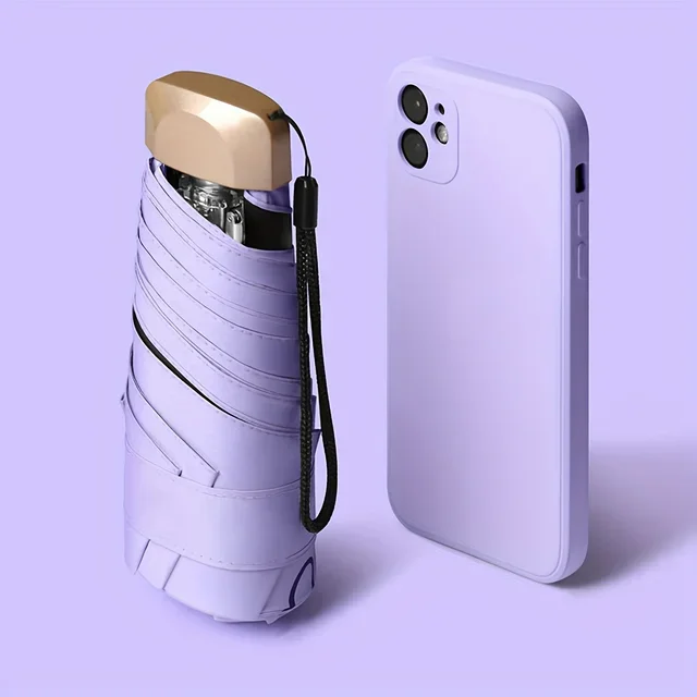 Outdoor Mini Sun Umbrella UV Protection Ultralight Folding Five-fold - Picture 9 of 12