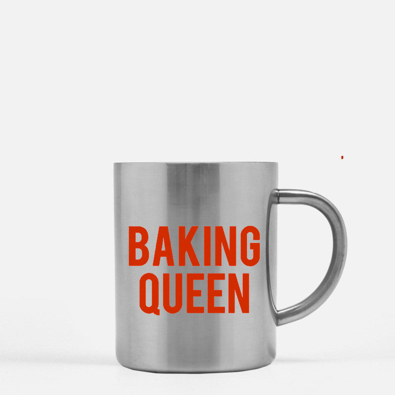 Baking Queen Gold & Silver Mug
